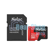 Флеш карта NeTac MicroSD card P500 Extreme Pro 16Gb, retail version w/SD adapter