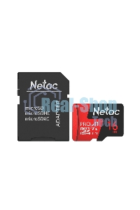 Флеш карта NeTac MicroSD card P500 Extreme Pro 16Gb, retail version w/SD adapter