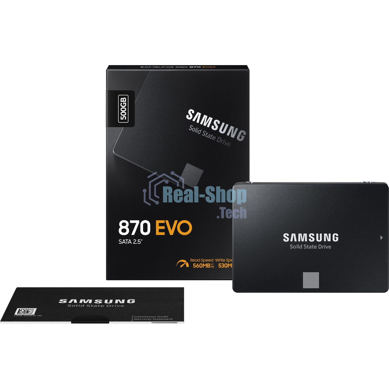 Накопитель SSD Samsung 870 EVO, 500Gb, SATA III, 2.5