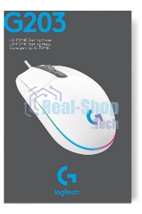 Мышь проводная Logitech G102 LIGHTSYNC белый, 8000 dpi, USB, кнопки - 6