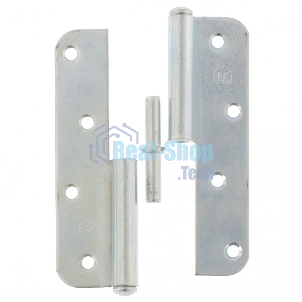 Петля накладная ПН1-130 правая, цинк, 4шт. (Металлист) Россия