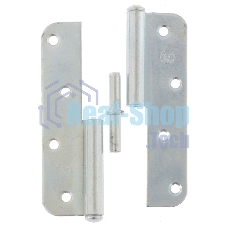 Петля накладная ПН1-130 правая, цинк, 4шт. (Металлист) Россия