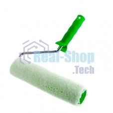 Валик Сибртех Работы с древесиной, 250 мм, ворс 12 мм, D 48 мм, D ручки 8 мм, микроволокно