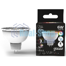 Лампа cветодиодная Gauss Smart MR16 6W GU5.3 RGbW+dim 1/10/100