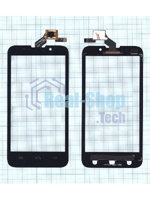 Сенсорное стекло (тачскрин) для ZTE Majesty Z796C, черное