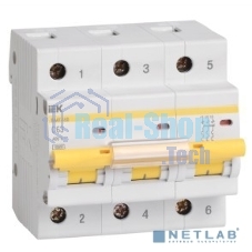 Выключатель автоматический модульный 3п C 25А 10кА ВА47-100 ИЭК MVA40-3-025-C