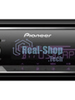 Автомагнитола Pioneer MVH-S520BT, 1 DIN, Bluetooth, USB Type-A, AUX, пульт ДУ, съёмная панель