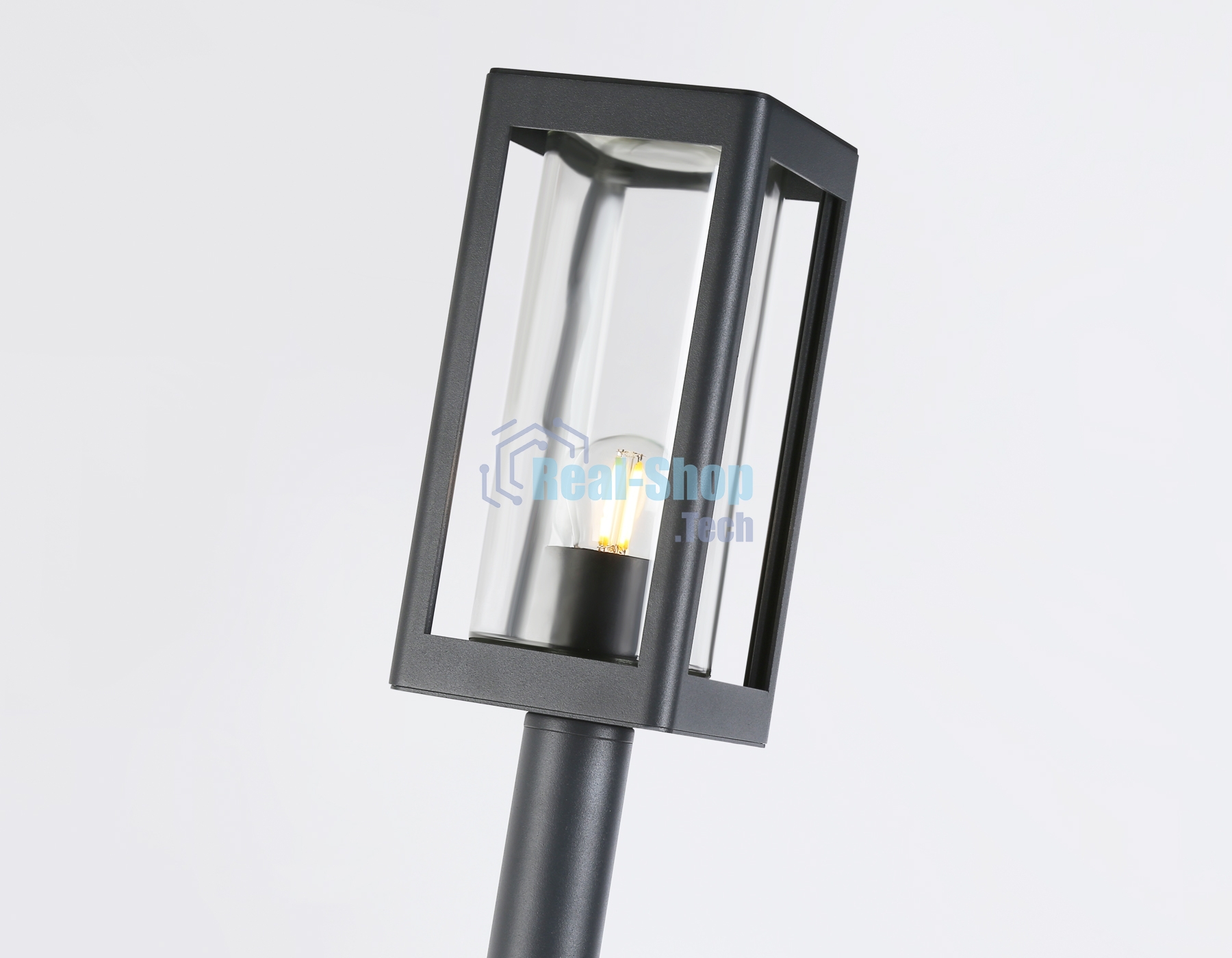 Светильник Ambrella light ST2422 GR/CL серый/прозрачный IP54 E27 max 40W 110*110*1000