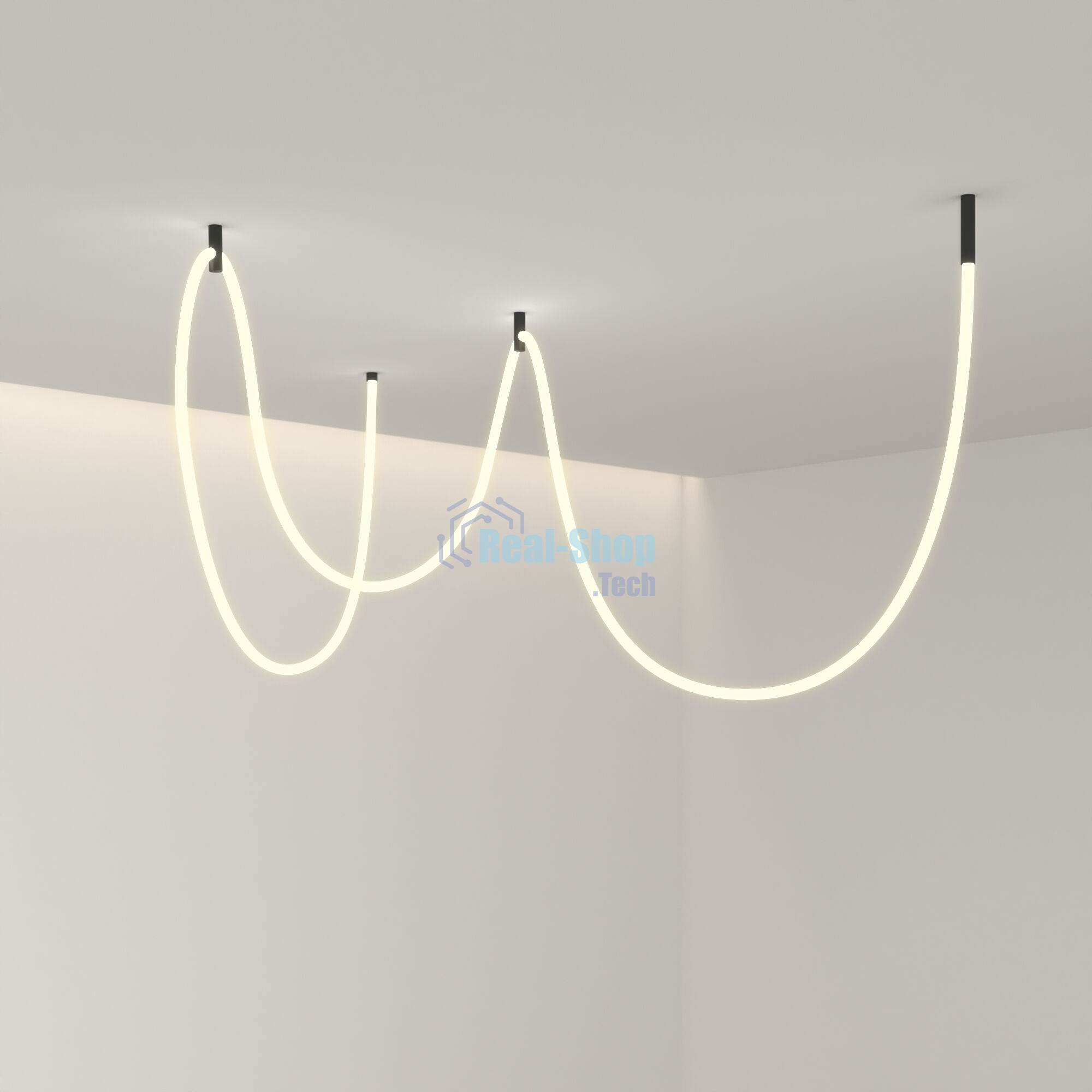 Гибкий неон 336Led 12W IP20 3000K Full light круглый теплый белый, 8 м (24V 12W 336Led 2835 IP20)