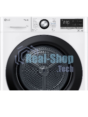 Сушильная машина LG DC90V3V6W белый, 9 кг, сушка - тепловой насос, программ - 14, 60 x 85 x 66 см