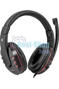 Гарнитура проводная Defender Warhead G-160 черный, кабель 2,5 м
