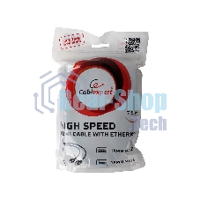 Кабель Cablexpert HDMI CC-HDMI4-7.5M, 19M/19M, v2.0, медь, позол.разъемы, экран, 7.5м, черный, пакет