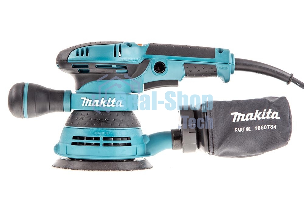 Эксцентриковая шлифовальная машина Makita BO5041 ЭШМ,300Вт,ф125мм,4000-12000об\м,ампл-2.8мм,1.4кг,кор,п\сборник,доп.рукоятка