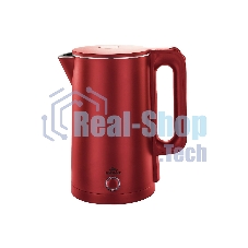 Чайник электрический Добрыня DO-1245R (1,8л) 2000Вт двойная стенка пл/нжс красный
