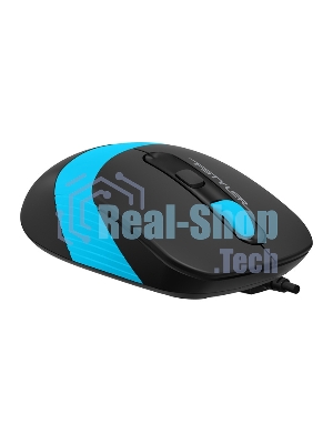 Мышь проводная A4Tech Fstyler FM10 черный/синий, 1600 dpi, USB, кнопки - 4
