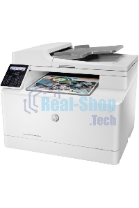 МФУ лазерное HP Color LaserJet Pro M183fw (7KW56A), A4, цветной, печ. до 16 стр/мин., скан. до 15 стр/мин. (ч/б) 8 стр/мин. (цвет), 600 x 600 dpi (печать) 1200x1200dpi (скан.), USB, RJ-45, Wi-Fi, Air Print, Mopria