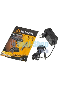 Дрель-шуруповерт аккумуляторная Вихрь ДА-18Л-2КУ/Б 72/14/23, Аккумуляторная, 18В, 2 АКБ, Кейс