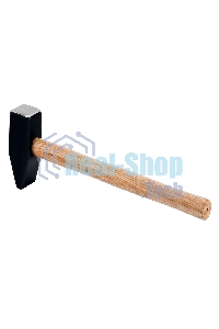 Молоток слесарный Sparta 1500 г, квадратный боек, деревянная рукоятка