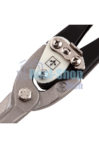 Ножницы по металлу Matrix, удлиненные, 290 мм, прямой рез, CrMo, 2-комп.обрезиненные рук-ки, PRO