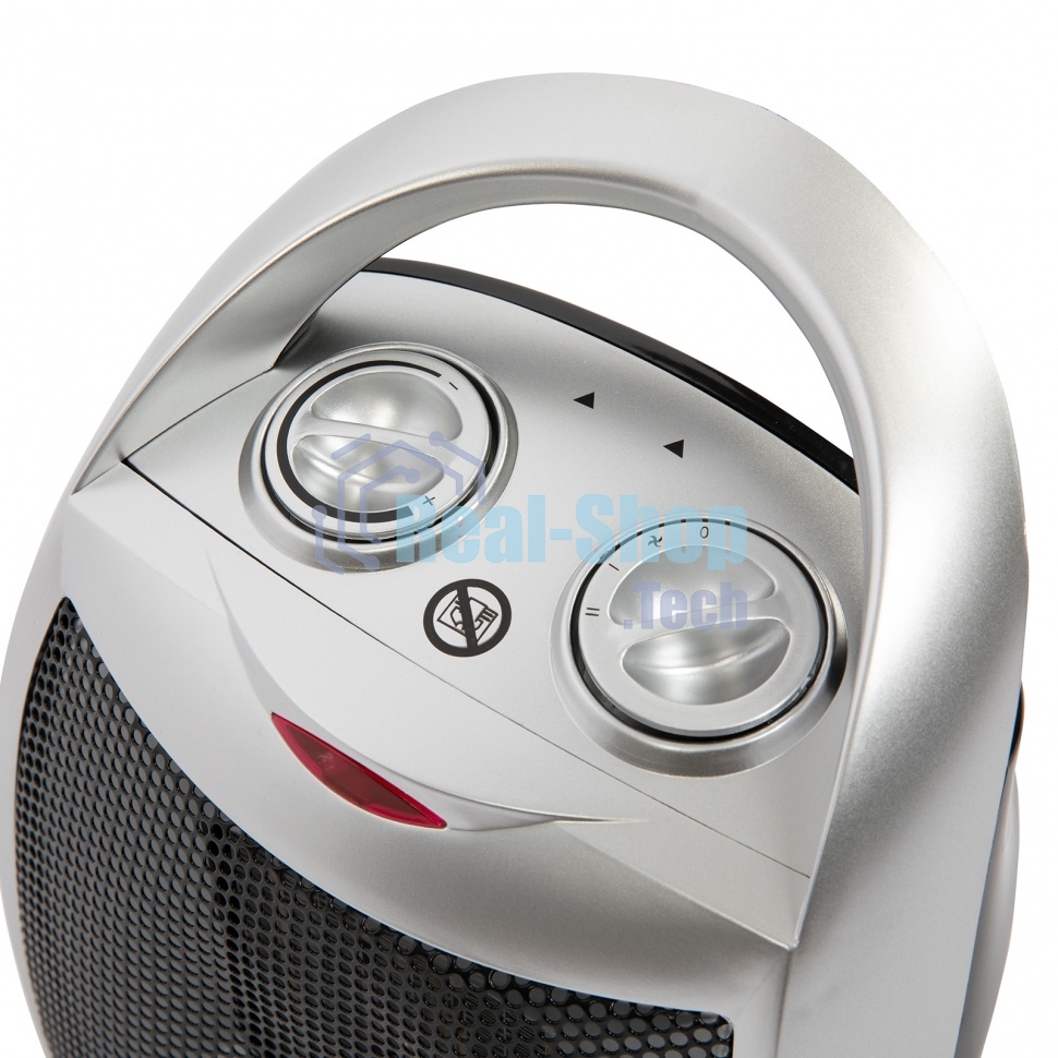 Тепловентилятор MTX FHC-1500, серый, 750/1500 Вт, 15 м2, термостат