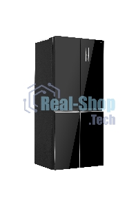 Холодильник Maunfeld MFF183NFBE черный трехкамерный инвертор 270/135л морозилка снизу, Total NoFrost, Side by Side