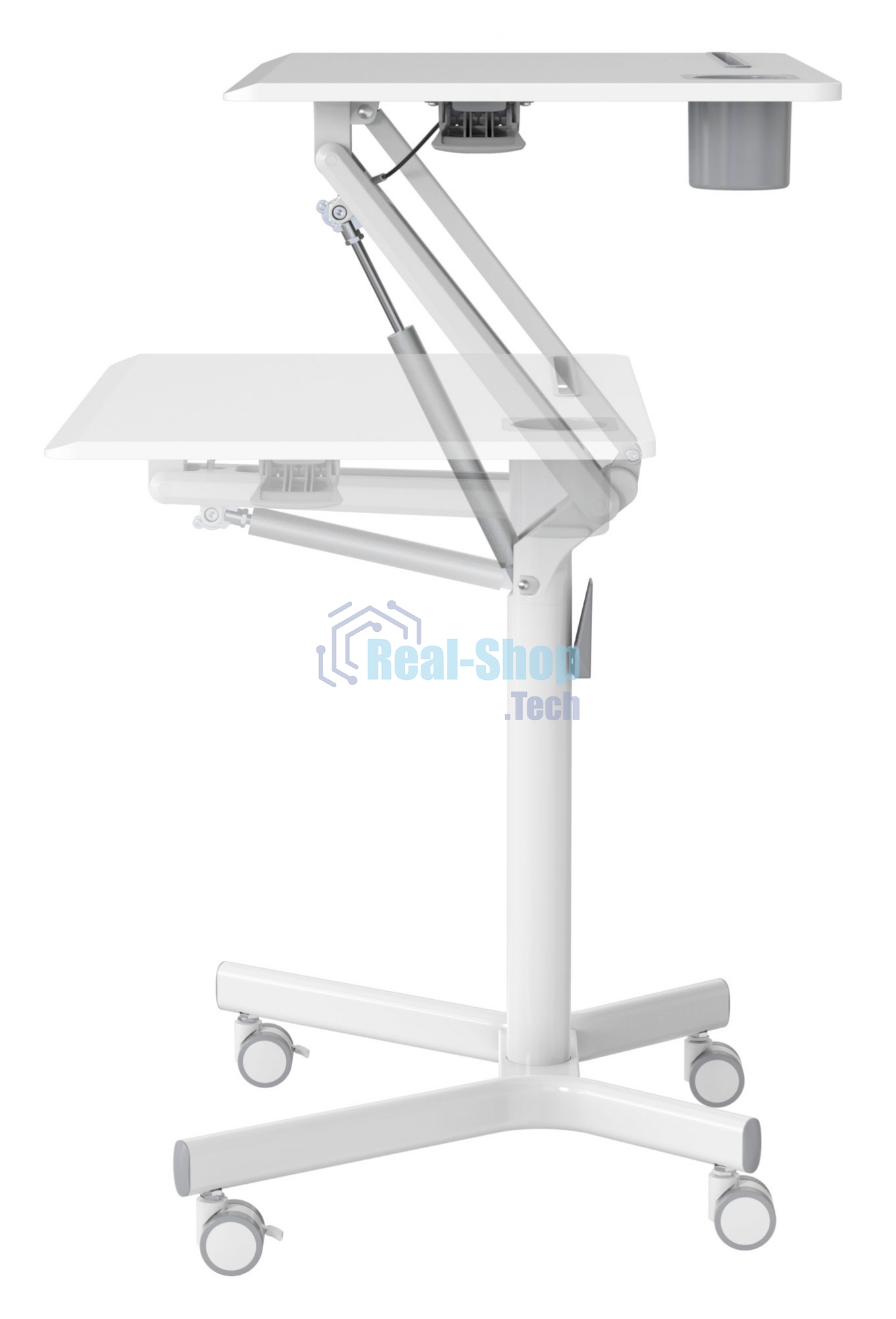 Стол для ноутбука Cactus VM-FDS101B столешница МДФ белый 70x52x107см (CS-FDS101WWT)