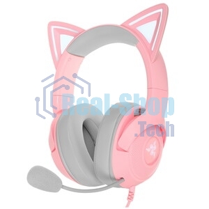 Гарнитура Razer Kraken Kitty V2 Quartz розовый, проводная, USB, подсветка