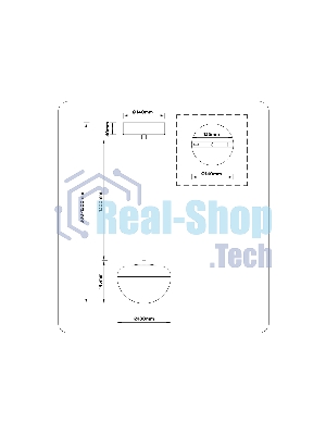 Подвесной светодиодный светильник Ambrella light LH12001 BK/GD/SM черный/золото/дымчатый 6W 3000K D180*145
