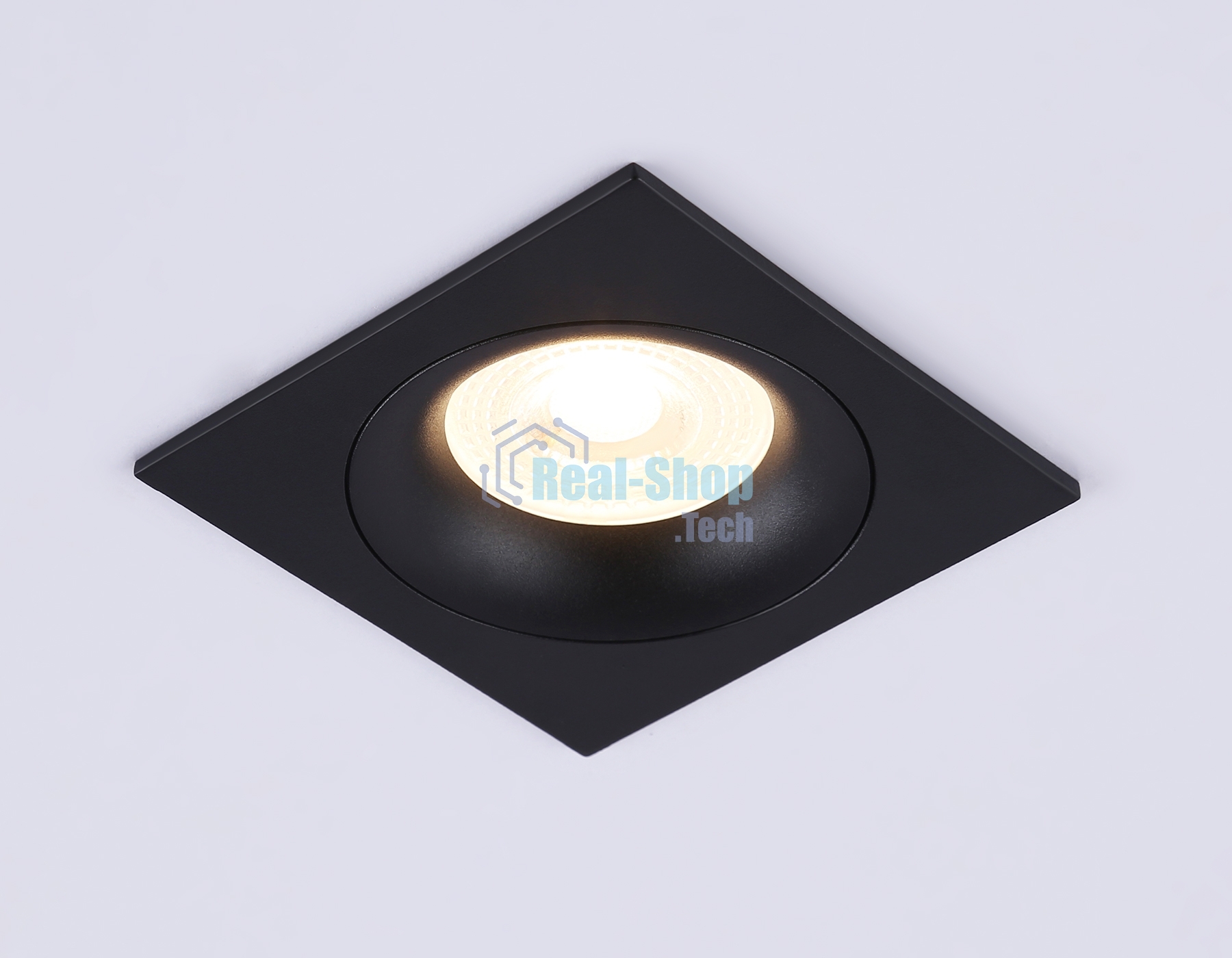 Светильник встраиваемый Ambrella light TN102729 BK черный GU5.3 92*92*23