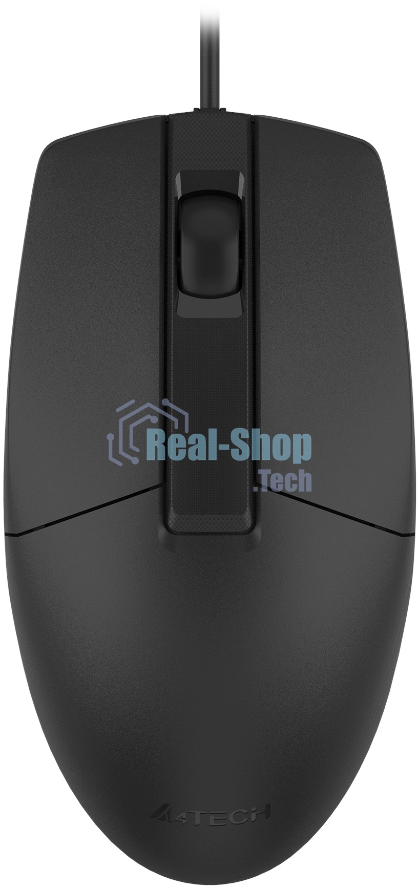 Мышь проводная A4Tech OP-335S черный, 1200 dpi, USB Type-A, кнопки - 3