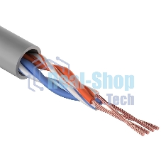 Кабель витая пара Rexant UTP 2PR 24AWG, cat.5e, STRANDED (бухта 305 м)