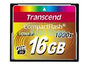 Флеш карта Transcend Ultimate TS16GCF1000/CF (Compact Flash)/16 ГБ/UDMA 7, VPG 65/160 МБ/с