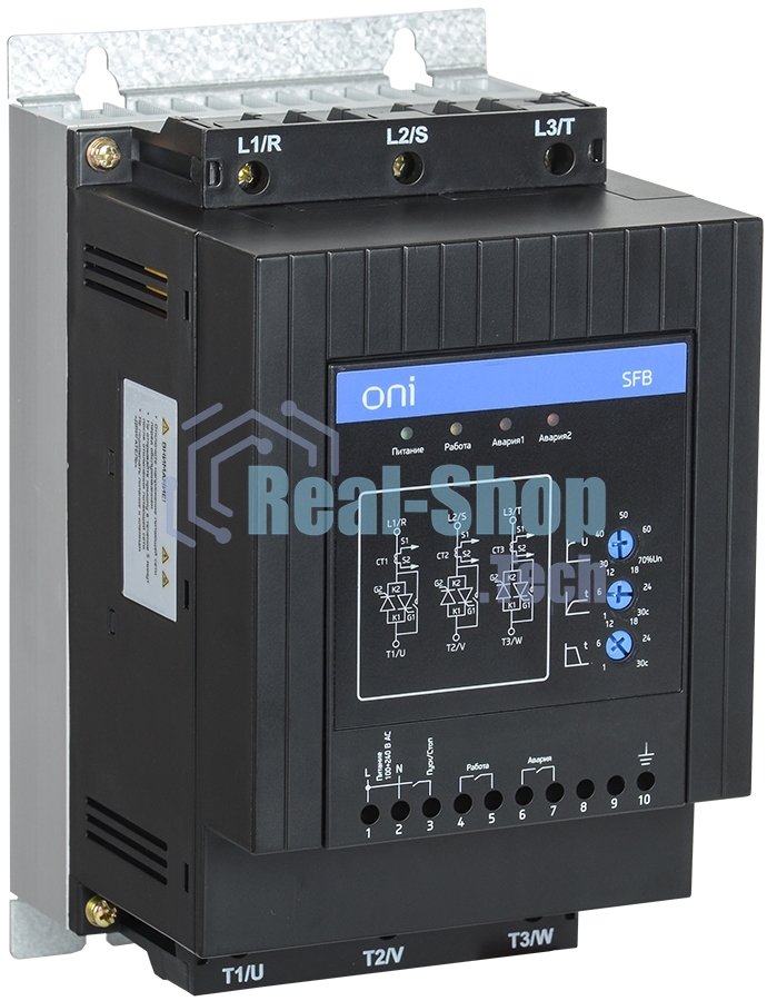 Устройство плавного пуска IEK ONI SFB 3Ф 380В 18кВт 37A Uупр 110-220В Modbus
