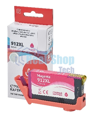 Картридж струйный Sakura 3YL82AE (№912XL Magenta) для HP, пурпурный, 10,5 мл., 825 к.