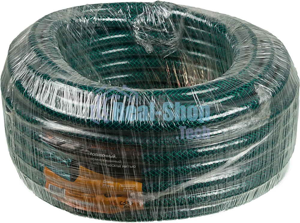 Шланг поливочный ПВХ трехслойн. армир. 1/2 25м зел. Вихрь 73/7/2/13