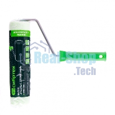 Валик Сибртех Работы с древесиной, 250 мм, ворс 12 мм, D 48 мм, D ручки 8 мм, микроволокно