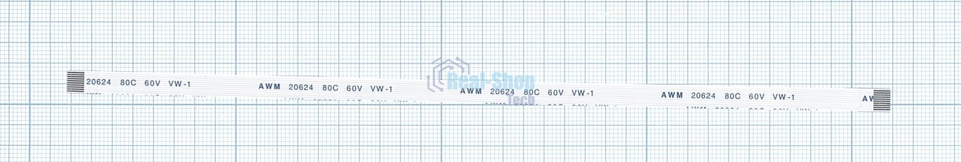 Шлейф универсальный 10pin, шаг 0,8 мм, длина 20 см