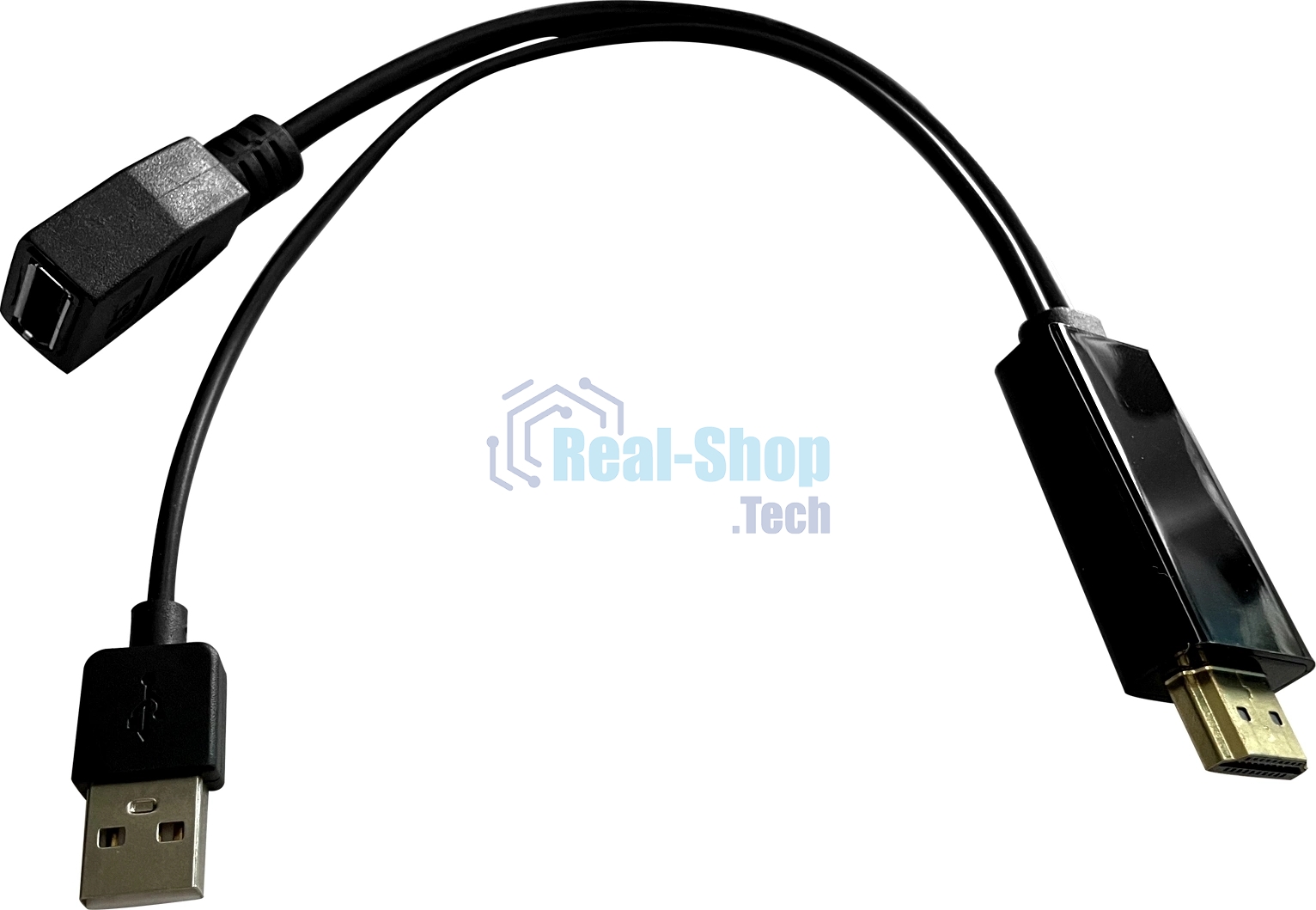 Переходник Buro HDMI (m)/DisplayPort (f) черный (BU-HDMI(M)-DP(F))