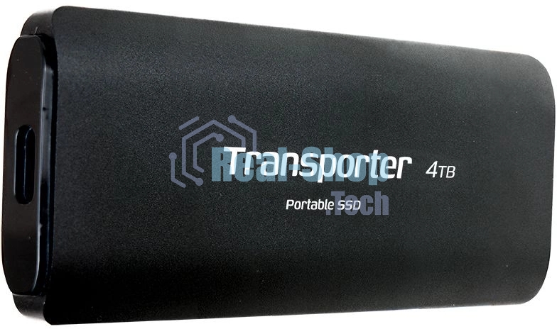 Внешний SSD Patriot Transporter, 4TB, USB 3.2 Gen 2 Type-A/Type-C, R/W 1000/1000, черный