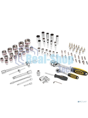 Набор инструментов Kranz 1/2, 1/4, CrV, пластиковый кейс, 94 предмета