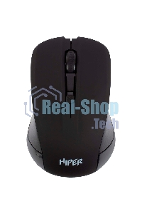 Мышь беспроводная HIPER HOMW-101-BT черный, 1600 dpi, радиоканал, USB, кнопки - 4