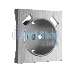 Накладка для розетки USB (cеребряный рифленый)