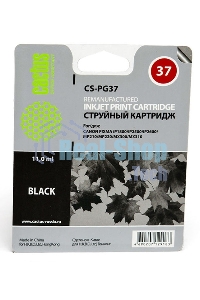 Картридж струйный Cactus CS-PG37 черный (9 мл) для Canon Pixma iP1800/iP1900/iP2500/iP2600/MP140/MP190/MP210/MP220/MP470/MX300/MX310a