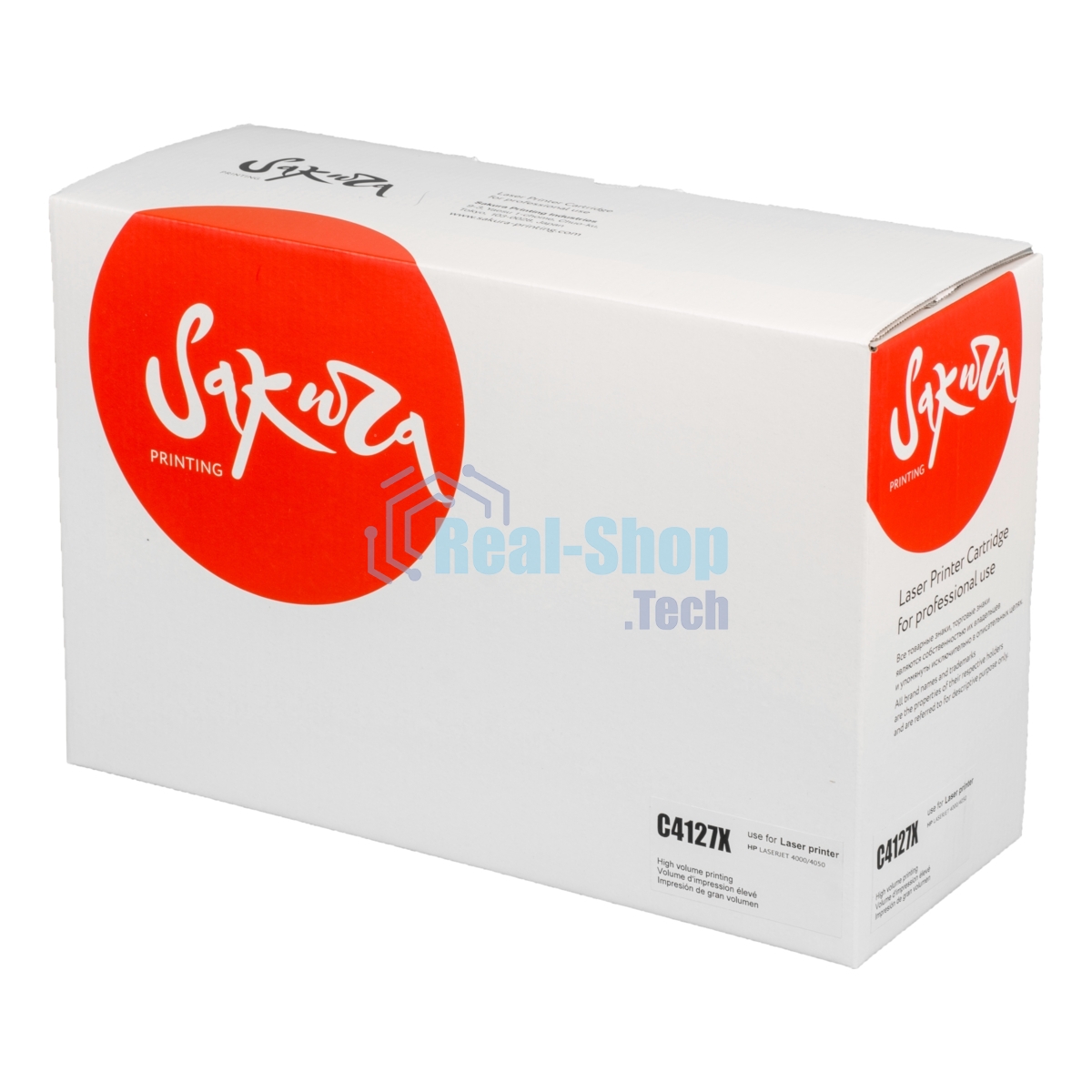 Картридж Sakura С4127X для HPLaserJet HP4000/4000T/4000N/4050, черный, 10000 к.