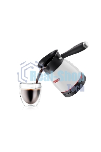 Электрическая турка Centek CT-1080 W (белый) 0.5л, 1000Вт, нерж.сталь, съемная мягкая ручка, крышка