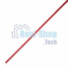 Термоусаживаемая трубка клеевая Rexant 12,0/4,0 мм, красная, упаковка 10 шт. по 1 м