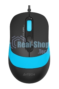 Мышь проводная A4Tech Fstyler FM10 черный/синий, 1600 dpi, USB, кнопки - 4