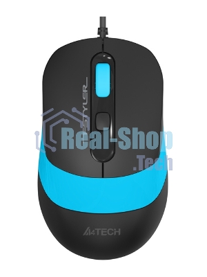 Мышь проводная A4Tech Fstyler FM10 черный/синий, 1600 dpi, USB, кнопки - 4
