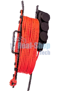 Удлинитель силовой Starwind ST-PS3.10/FRB-16 3x1.0 кв.мм 3 розет. 10 м 16A пласт. рамка черный