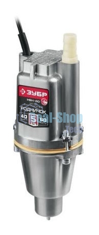 Насос вибрационный Зубр Родничок-Н, 40 м провод, с нижним забором воды